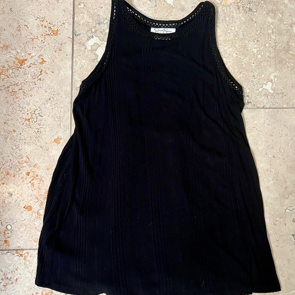 Jessica Simpson Rib Knit Double Layer Nursing tank